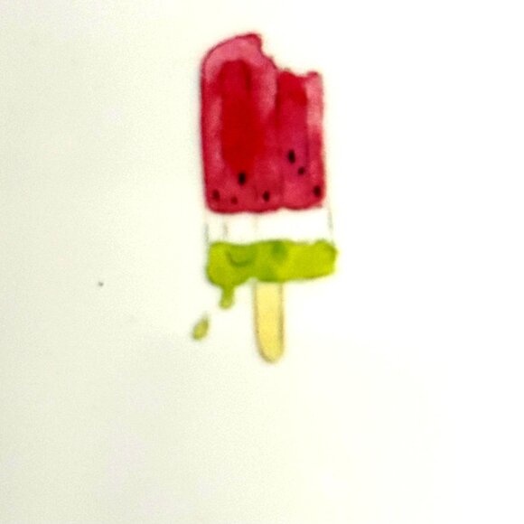 Rae Dunn set of 4 Melamine summertime Artisan Collection 10” fluted edge plates - Picture 4 of 9